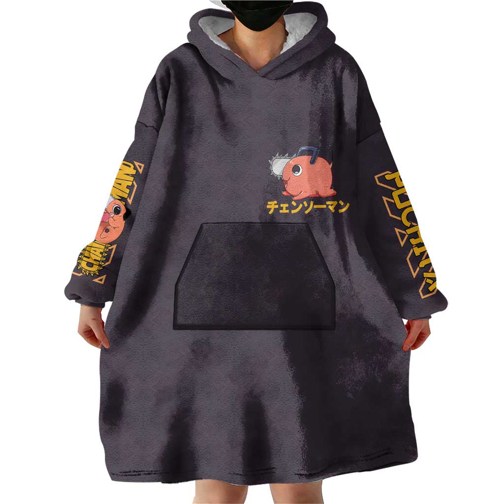 Pochita Chainsaw Man Wearable Blanket Hoodie Anime Style