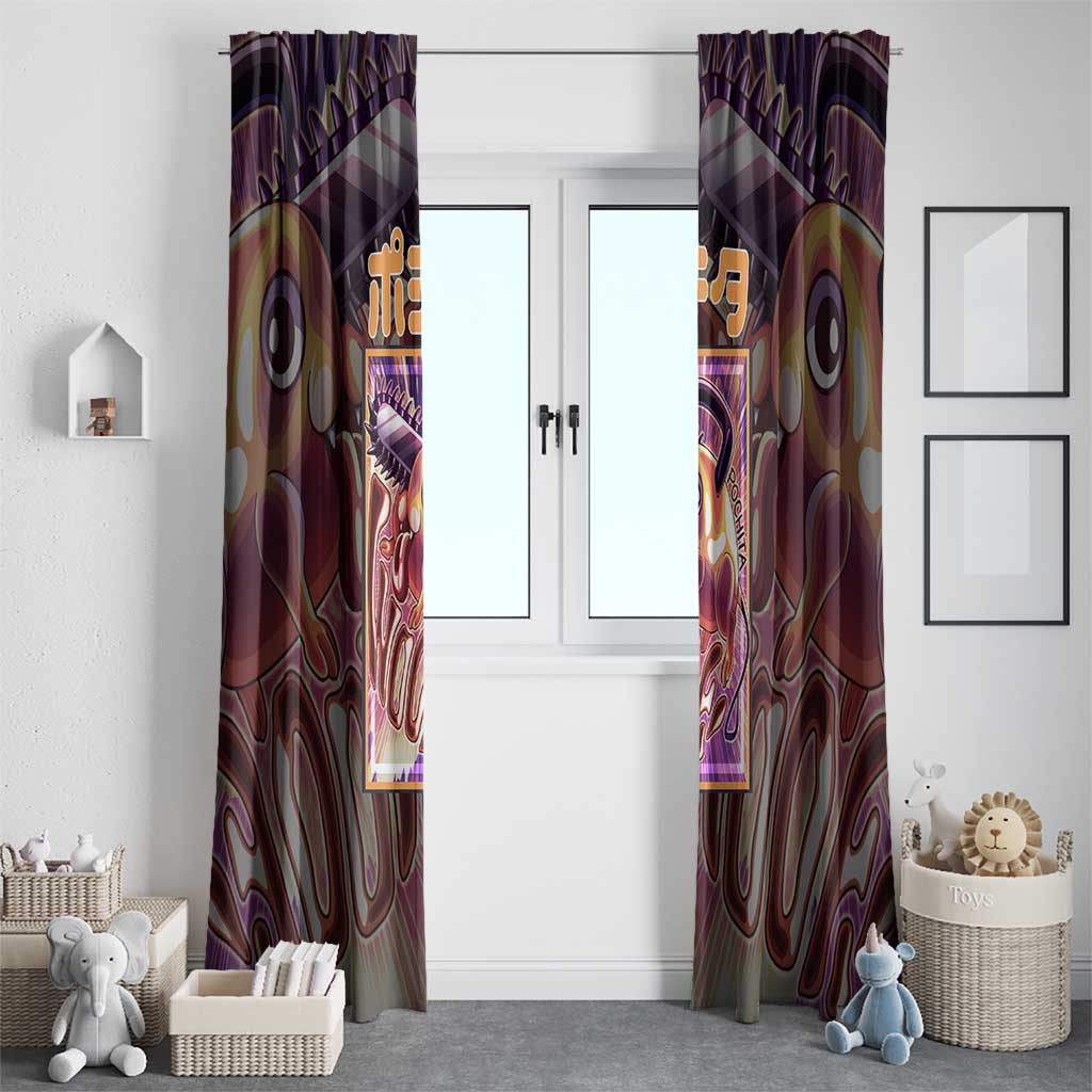 Pochita Chainsaw Man Window Curtain Anime Style