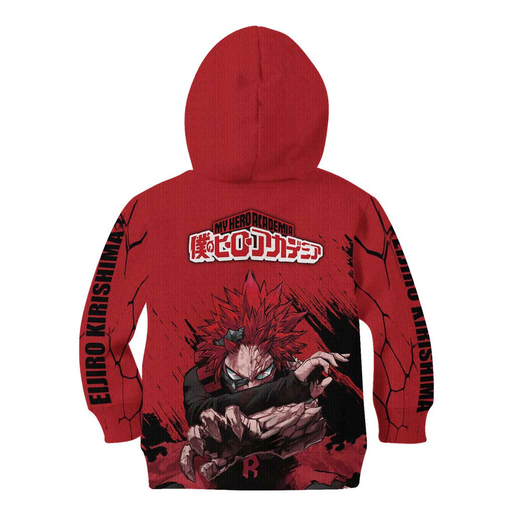 Eijiro Kirishima - My Hero Academia Kid Hoodie Japan Anime Style
