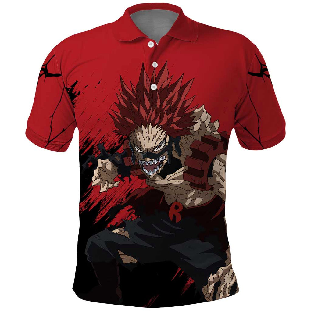 Eijiro Kirishima - My Hero Academia Polo Shirt Japan Anime Style