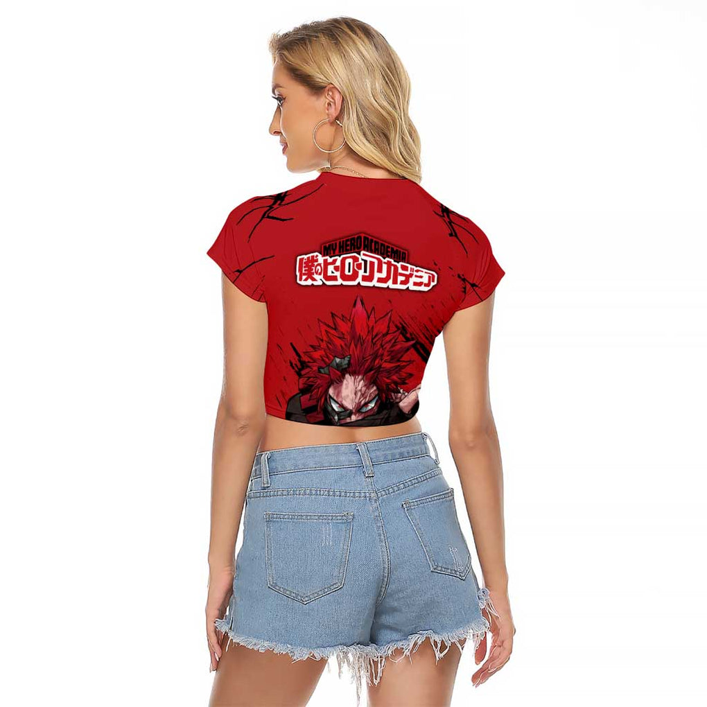 Eijiro Kirishima - My Hero Academia Raglan Cropped T Shirt Japan Anime Style