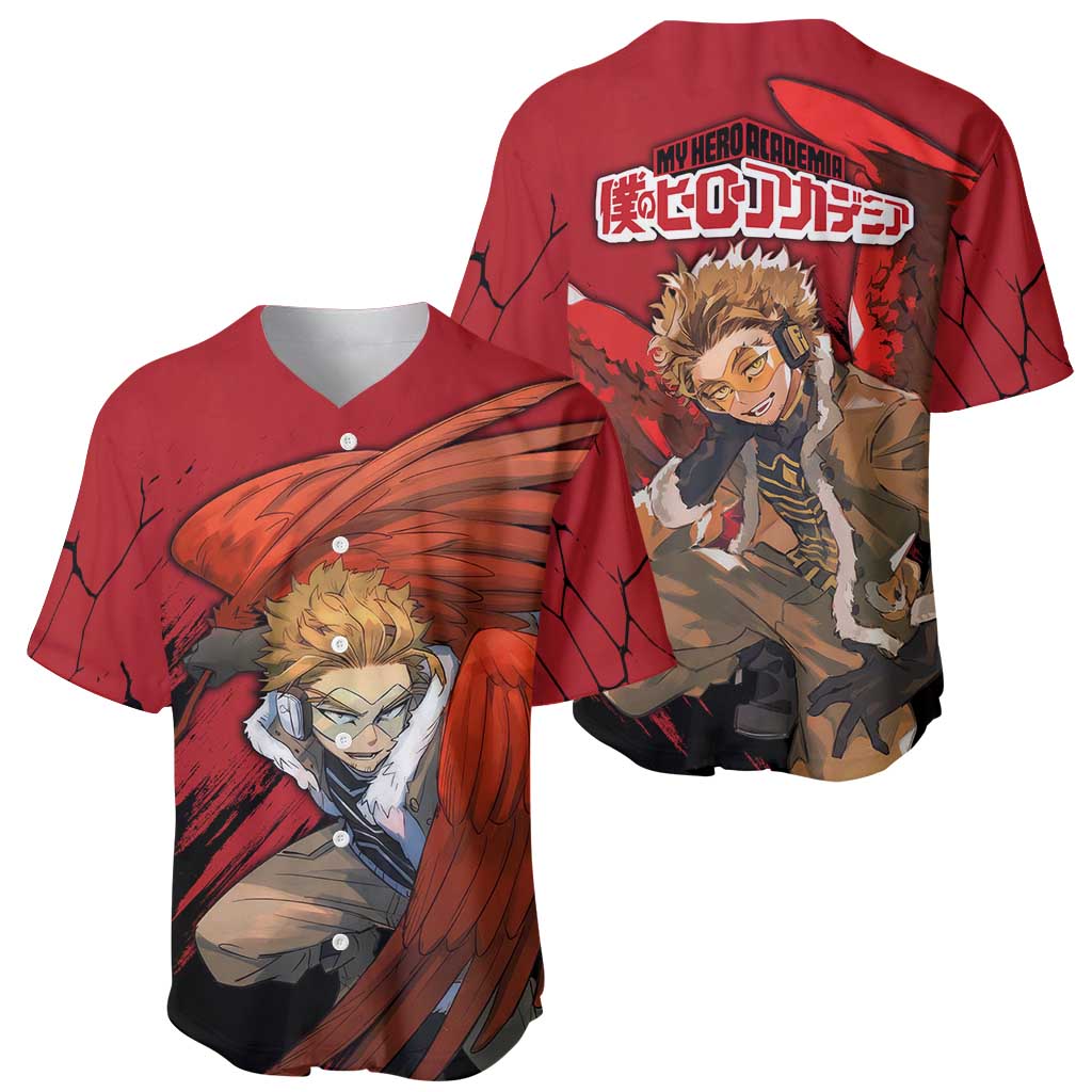 Hawks  - My Hero Academia Baseball Jersey Anime Style