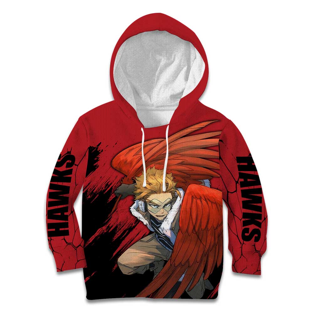 Hawks  - My Hero Academia Kid Hoodie Anime Style