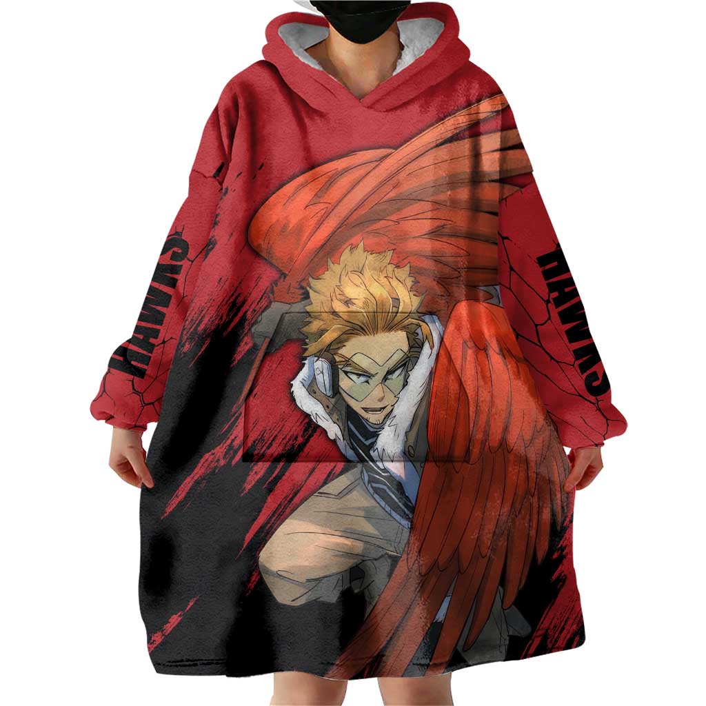 Hawks  - My Hero Academia Wearable Blanket Hoodie Anime Style