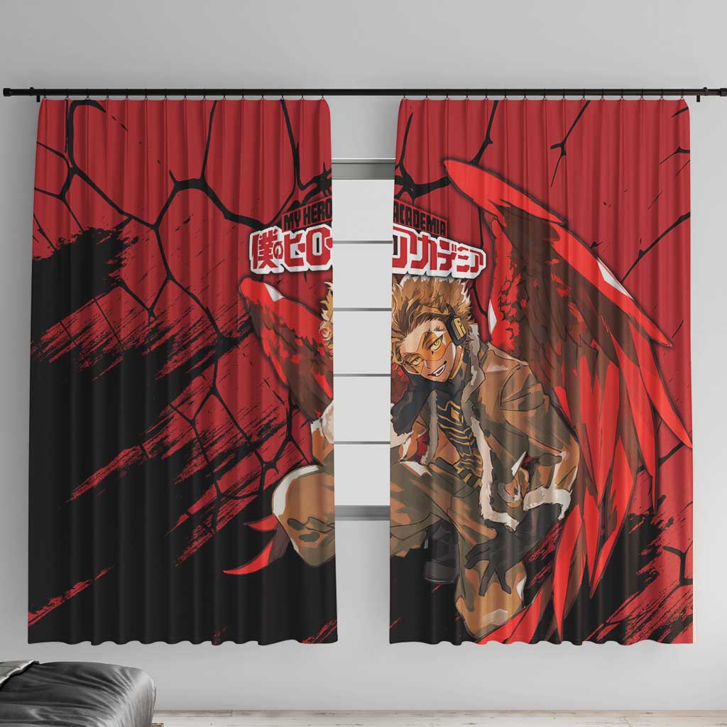 Hawks  - My Hero Academia Window Curtain Anime Style