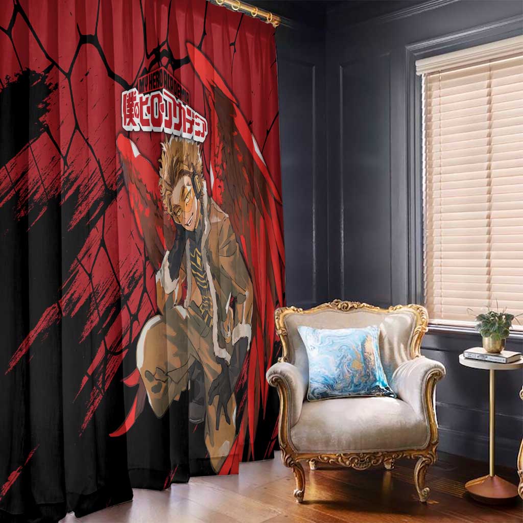 Hawks  - My Hero Academia Window Curtain Anime Style
