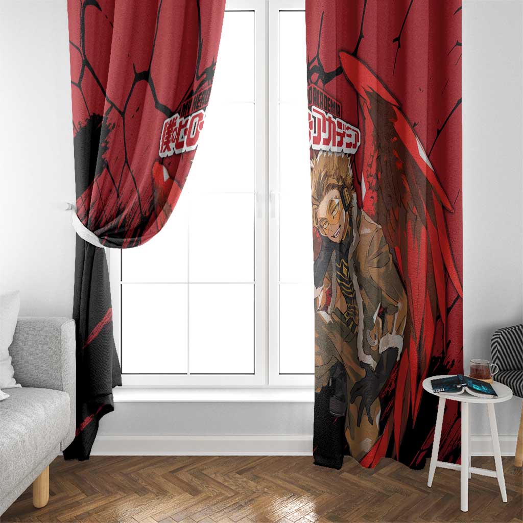 Hawks  - My Hero Academia Window Curtain Anime Style