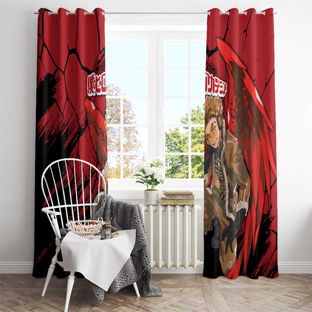 Hawks  - My Hero Academia Window Curtain Anime Style