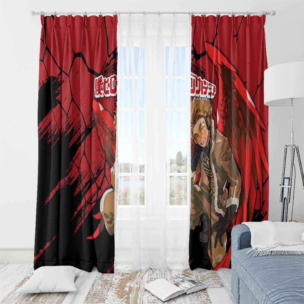 Hawks  - My Hero Academia Window Curtain Anime Style