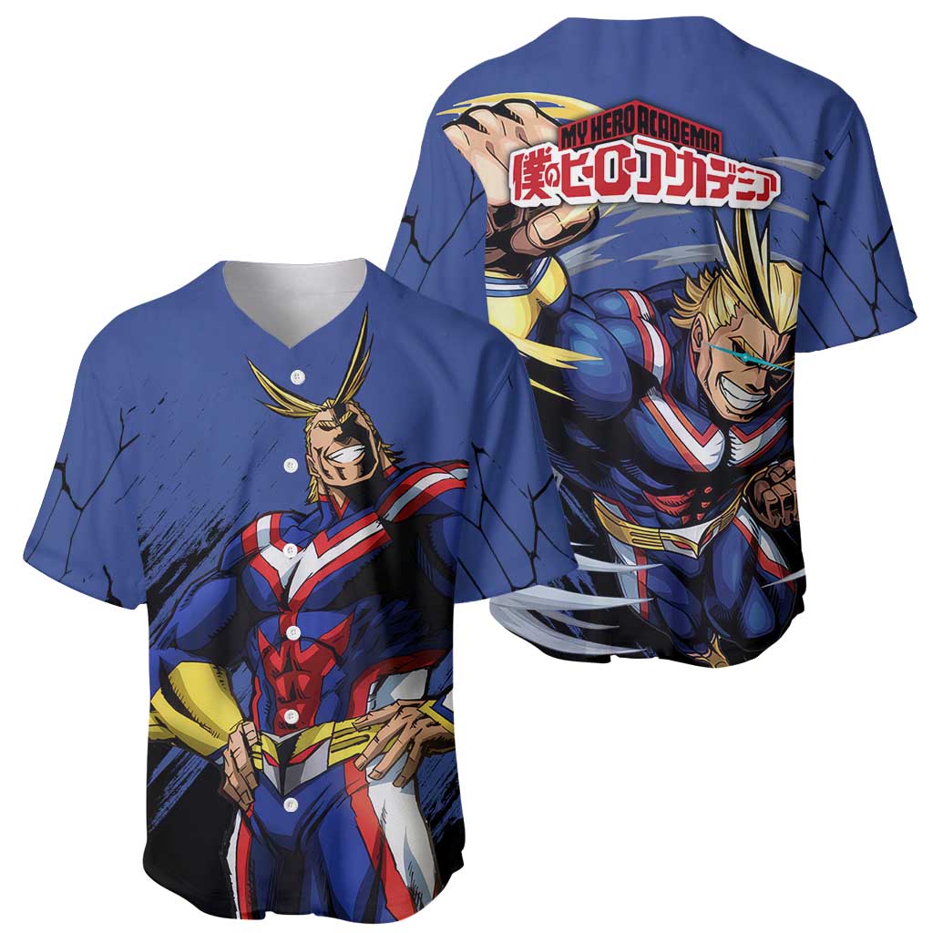 All Might - My Hero Academia Baseball Jersey Anime Style