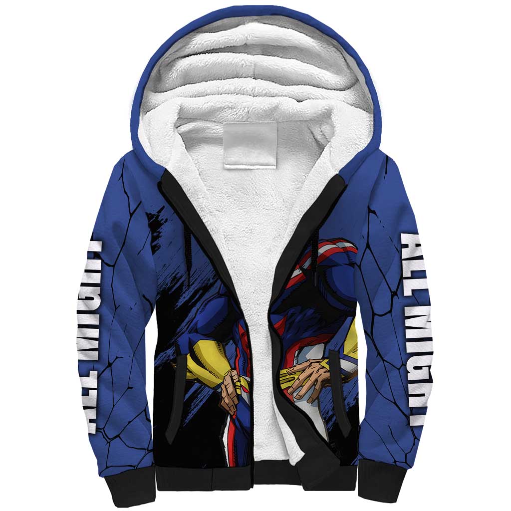 All Might - My Hero Academia Sherpa Hoodie Anime Style