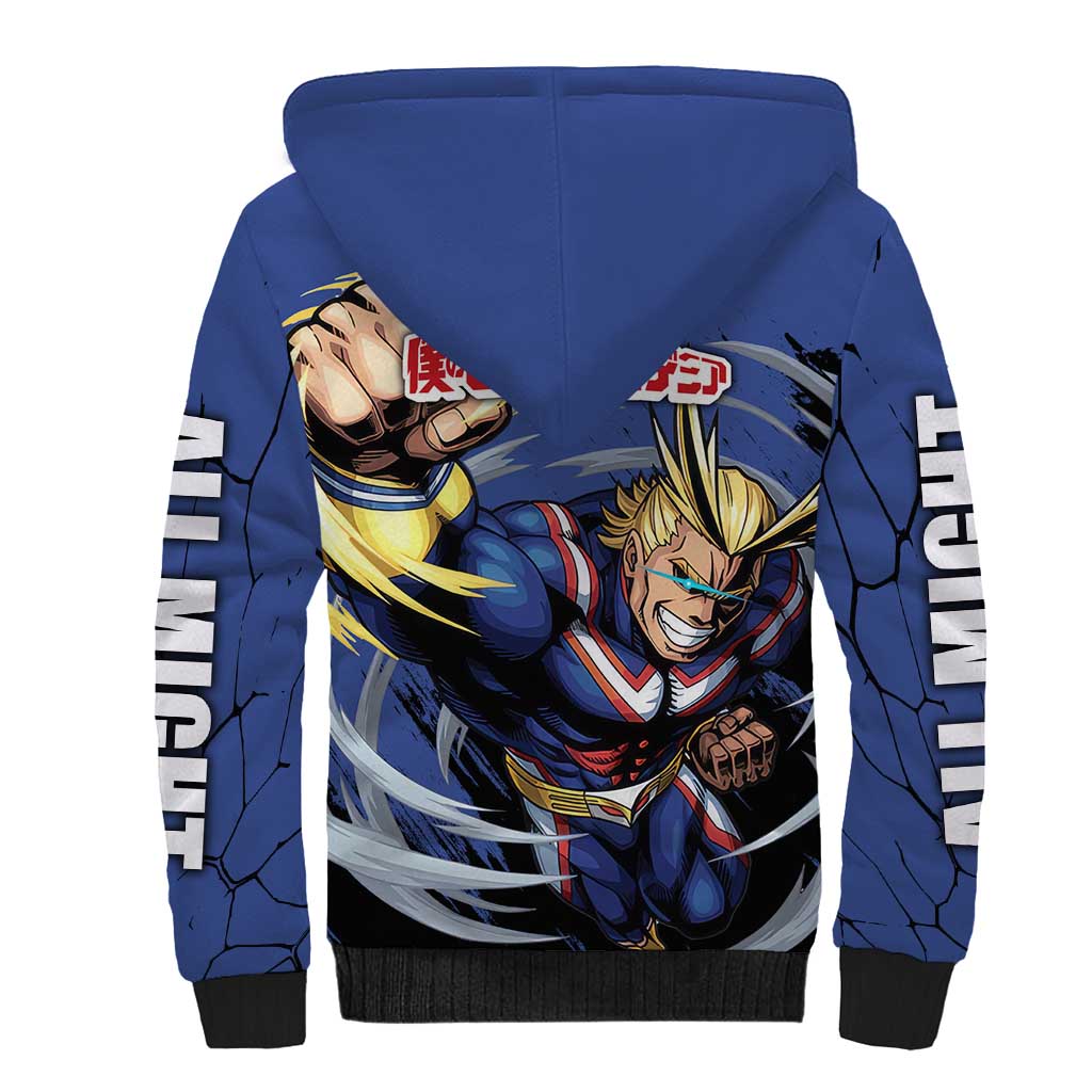 All Might - My Hero Academia Sherpa Hoodie Anime Style