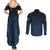 Luffy Gear 5 V2 One Piece Couples Matching Summer Maxi Dress and Long Sleeve Button Shirt Anime Style