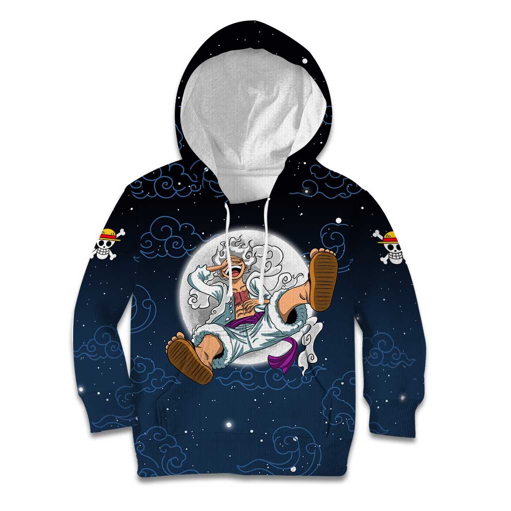 Luffy Gear 5 V2 One Piece Kid Hoodie Anime Style
