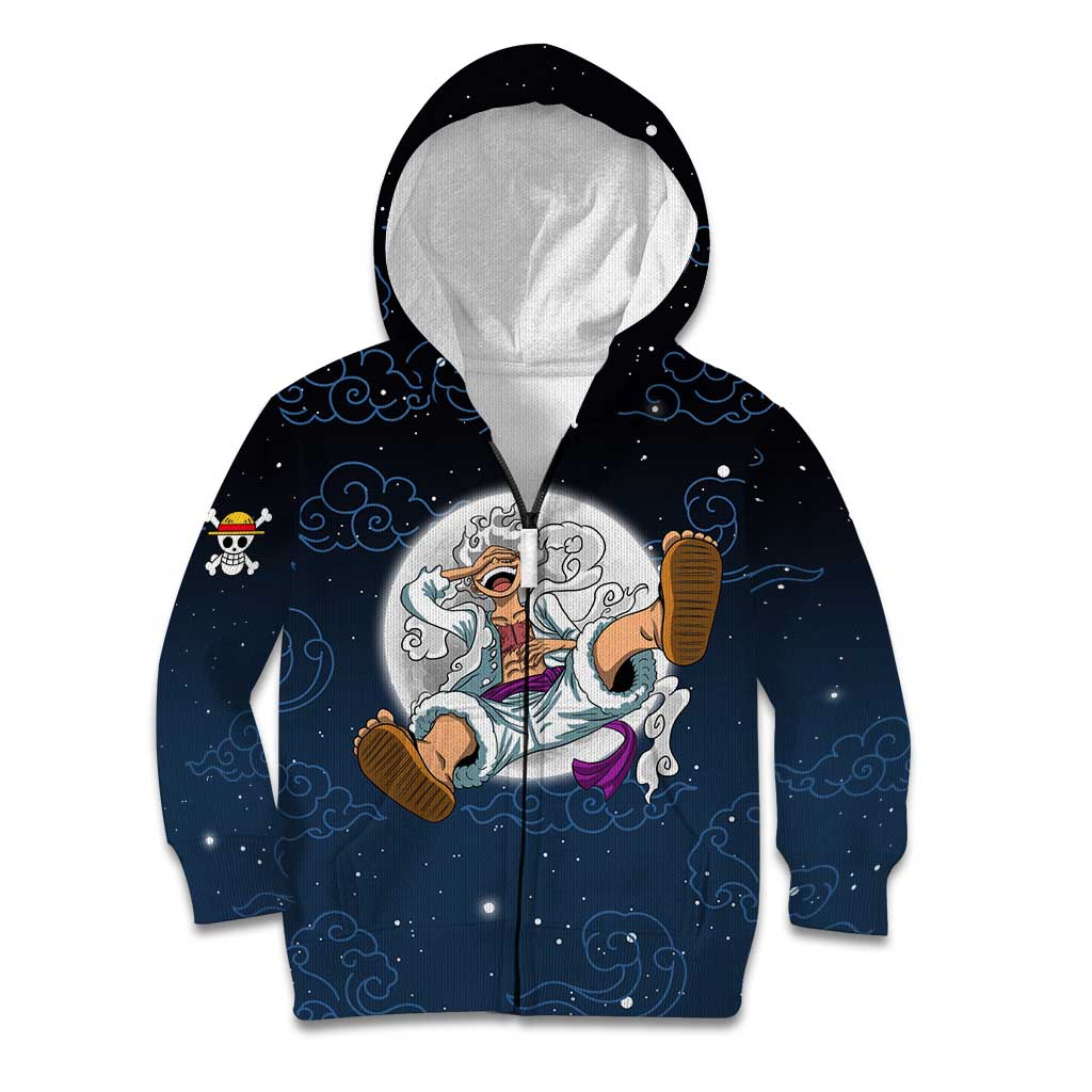 Luffy Gear 5 V2 One Piece Kid Hoodie Anime Style
