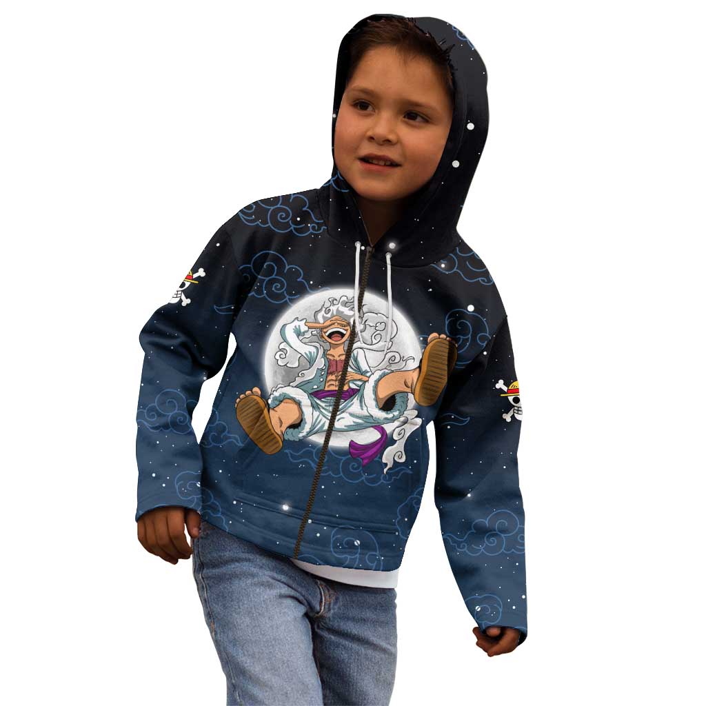Luffy Gear 5 V2 One Piece Kid Hoodie Anime Style