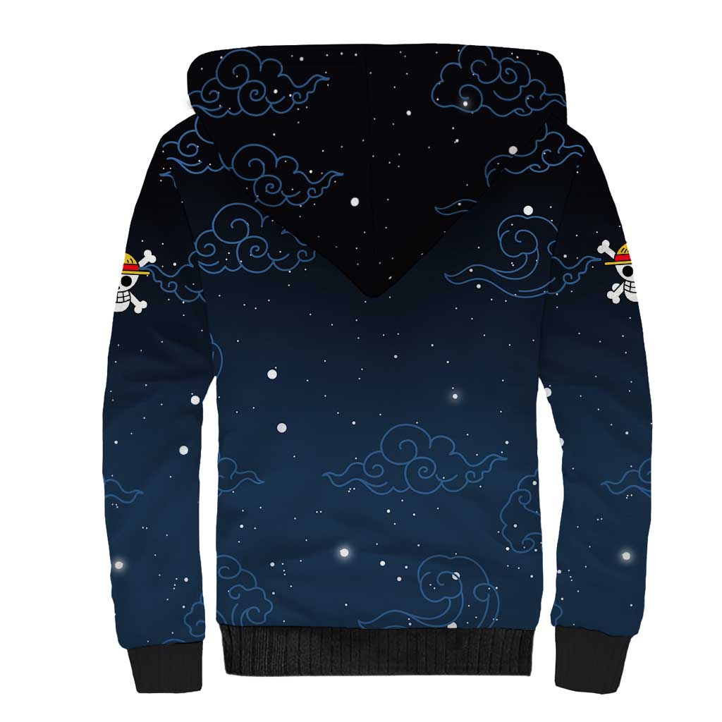 Luffy Gear 5 V2 One Piece Sherpa Hoodie Anime Style