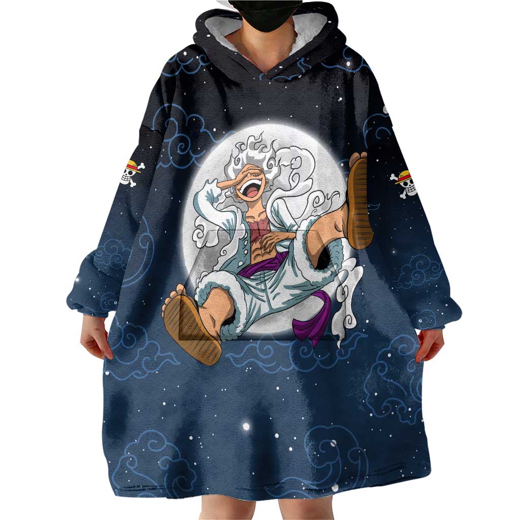 Luffy Gear 5 V2 One Piece Wearable Blanket Hoodie Anime Style