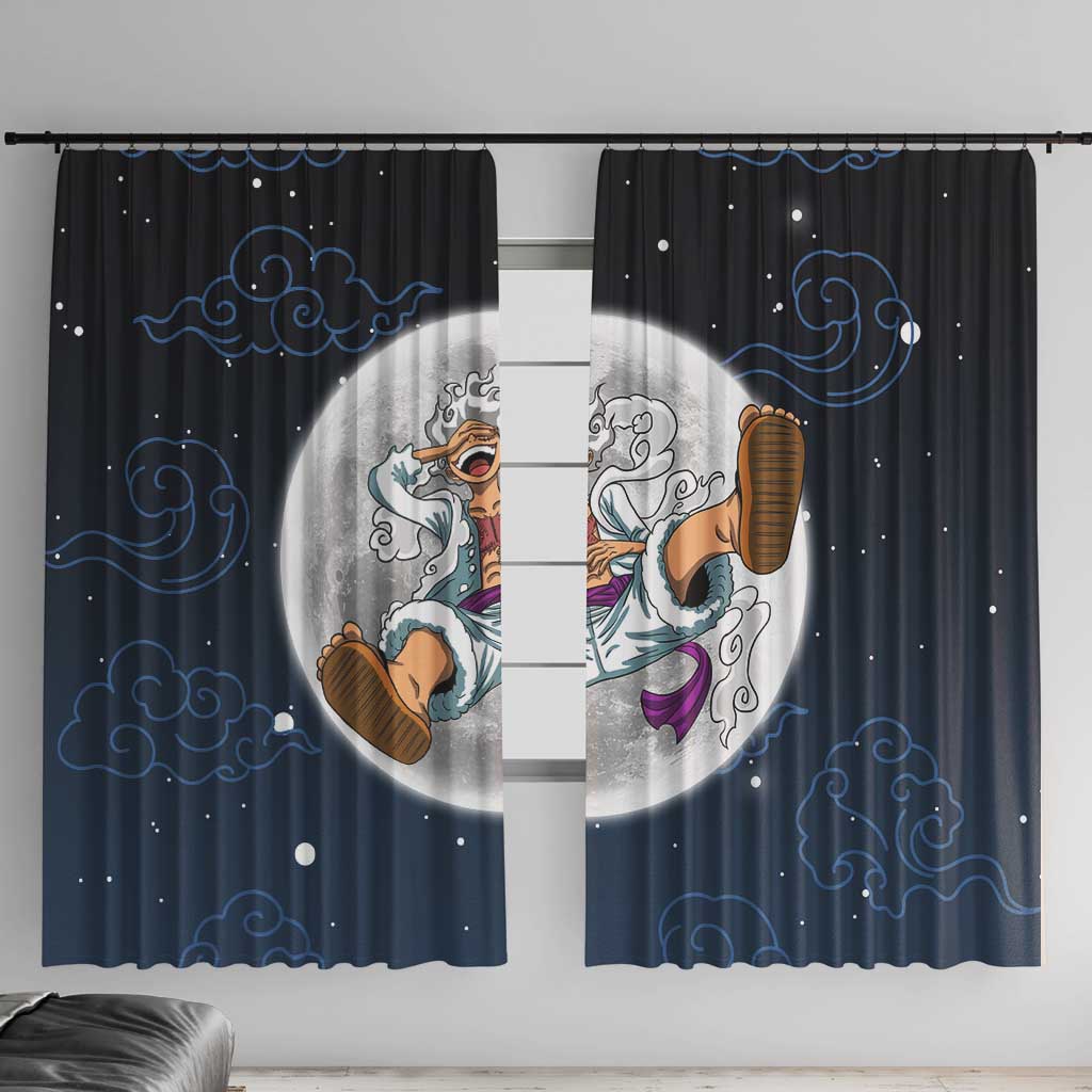 Luffy Gear 5 V2 One Piece Window Curtain Anime Style