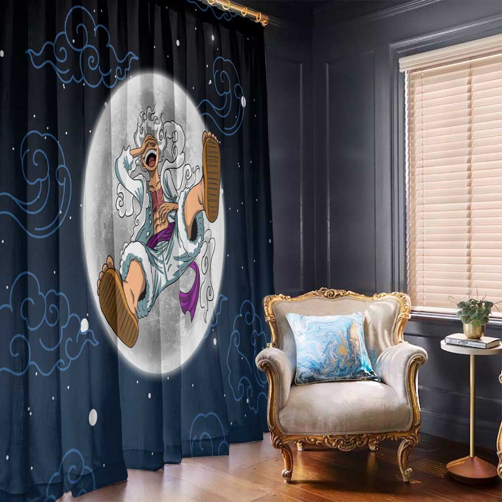 Luffy Gear 5 V2 One Piece Window Curtain Anime Style