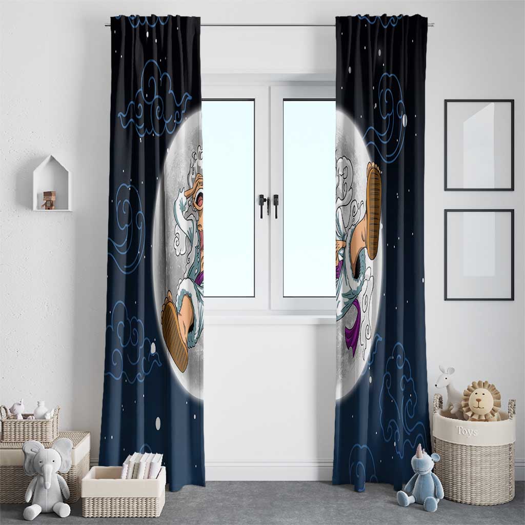 Luffy Gear 5 V2 One Piece Window Curtain Anime Style