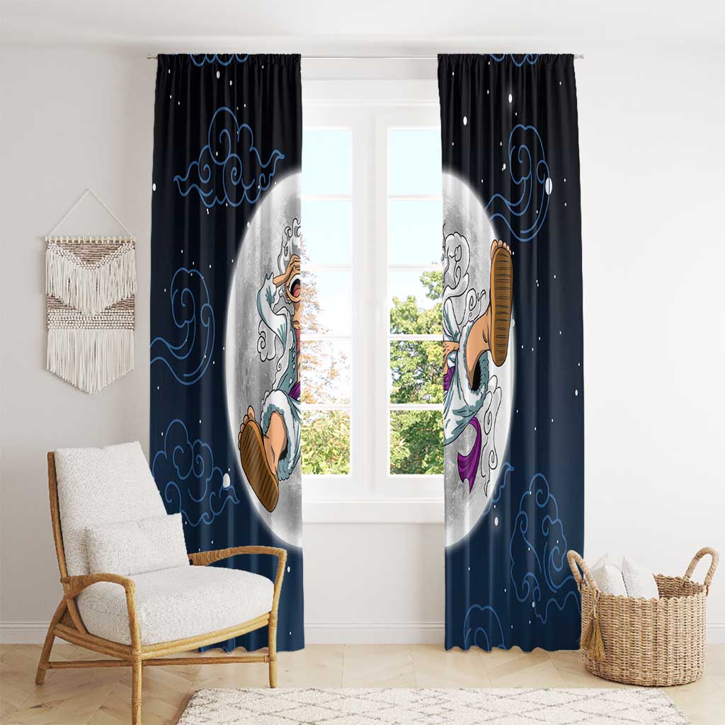 Luffy Gear 5 V2 One Piece Window Curtain Anime Style