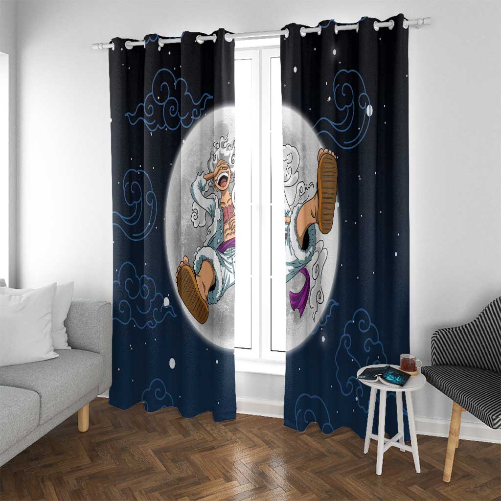 Luffy Gear 5 V2 One Piece Window Curtain Anime Style