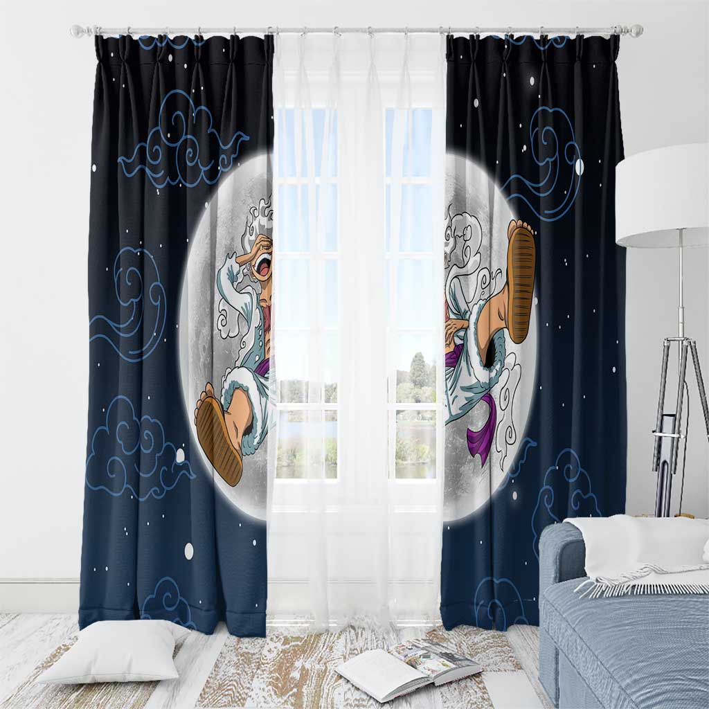 Luffy Gear 5 V2 One Piece Window Curtain Anime Style