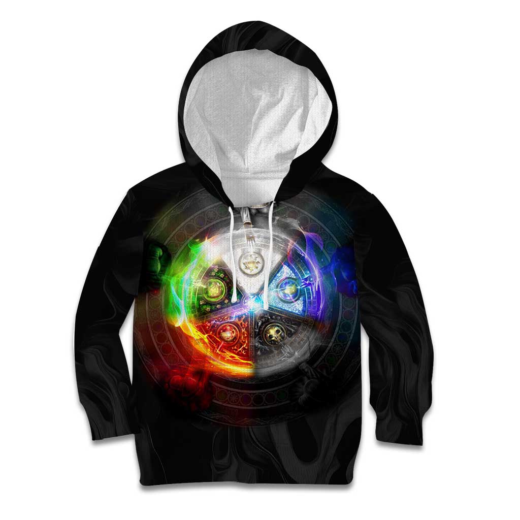 Elements of Magic the Gathering Kid Hoodie Anime Style