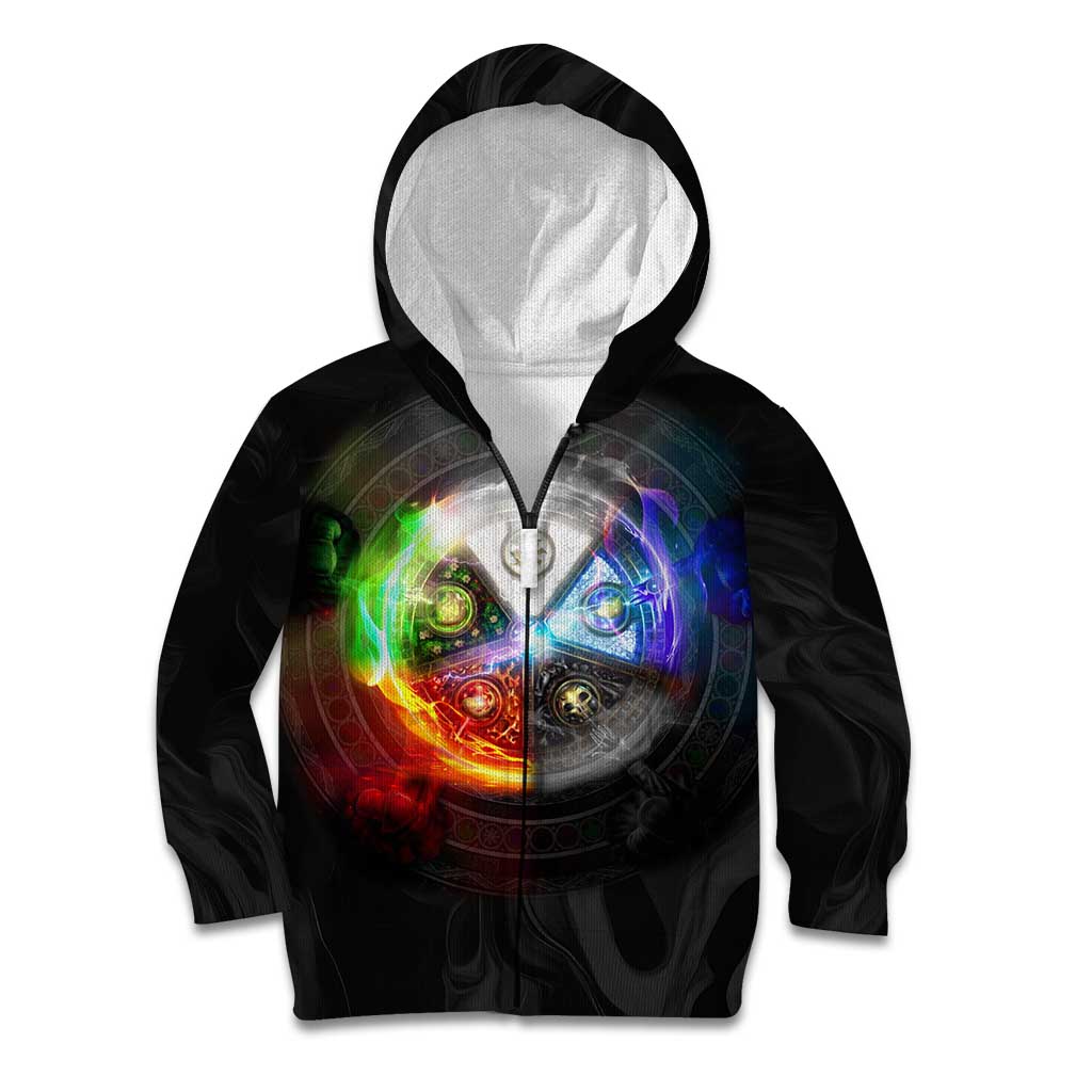 Elements of Magic the Gathering Kid Hoodie Anime Style