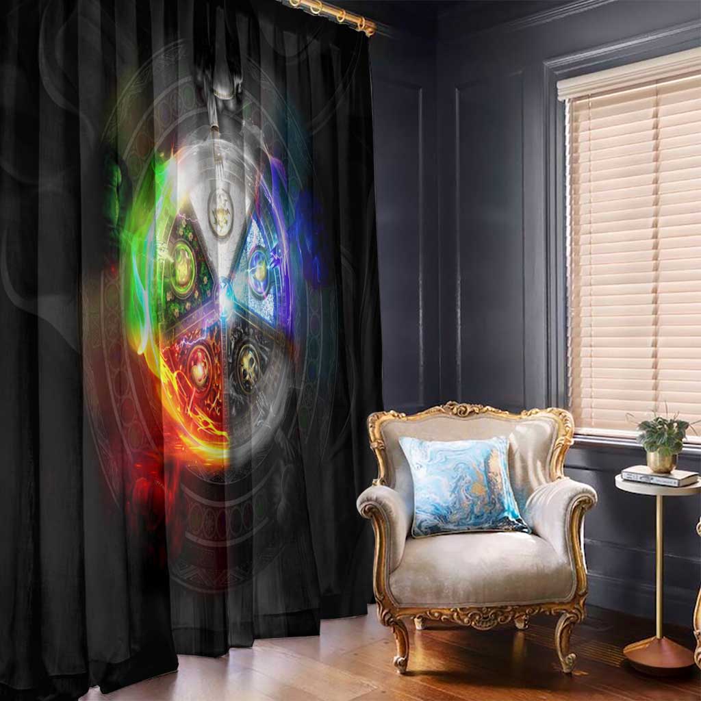 Elements of Magic the Gathering Window Curtain Anime Style