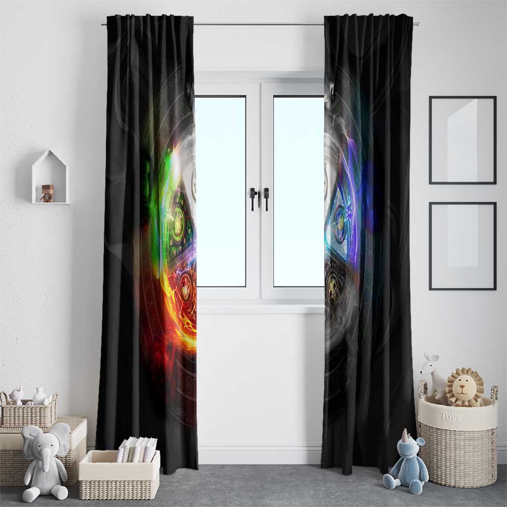 Elements of Magic the Gathering Window Curtain Anime Style