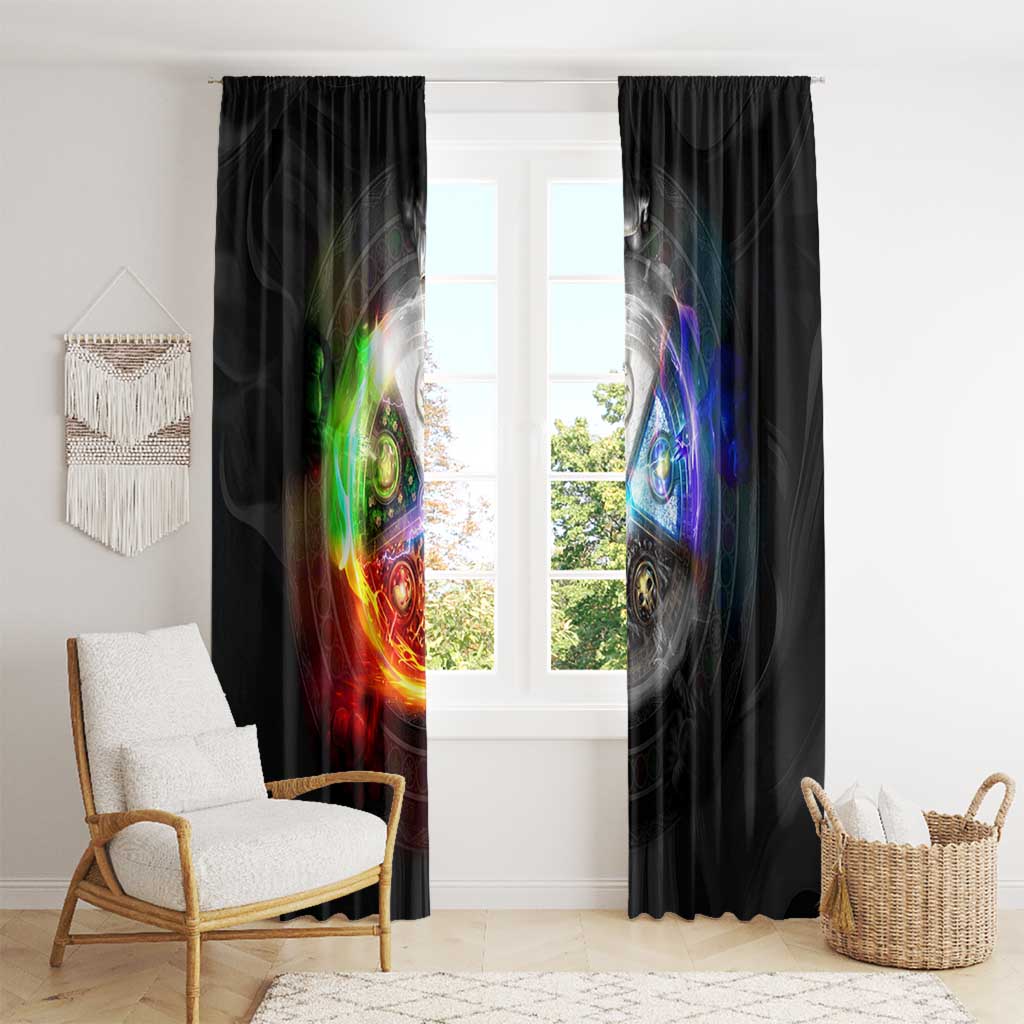 Elements of Magic the Gathering Window Curtain Anime Style