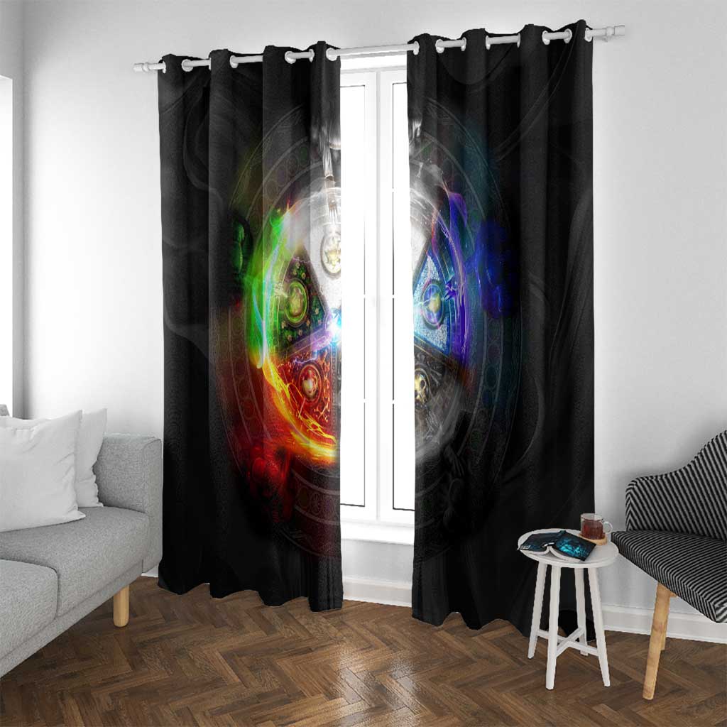 Elements of Magic the Gathering Window Curtain Anime Style