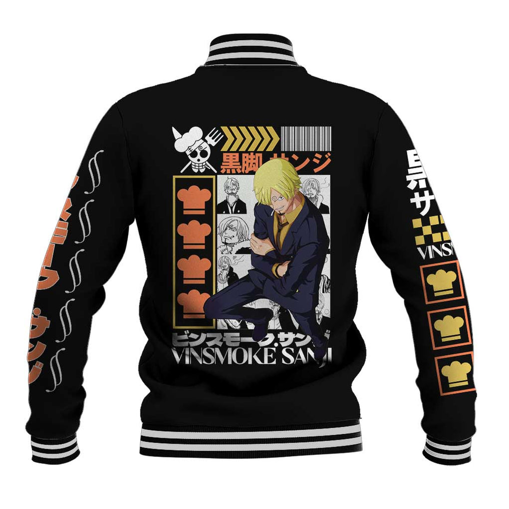 Vinsmoke Sanji - Straw Hat Team - One Piece Baseball Jacket Anime Style