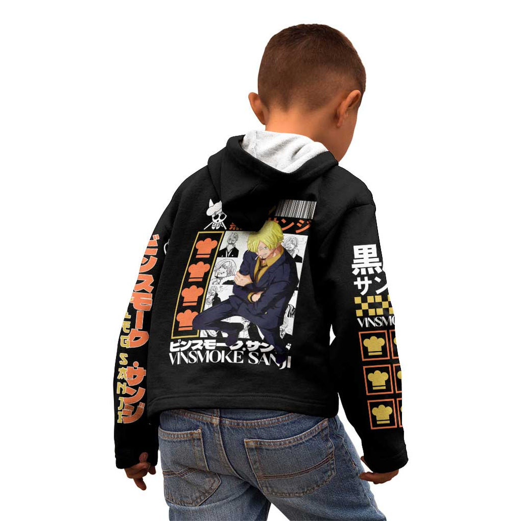 Vinsmoke Sanji - Straw Hat Team - One Piece Kid Hoodie Anime Style