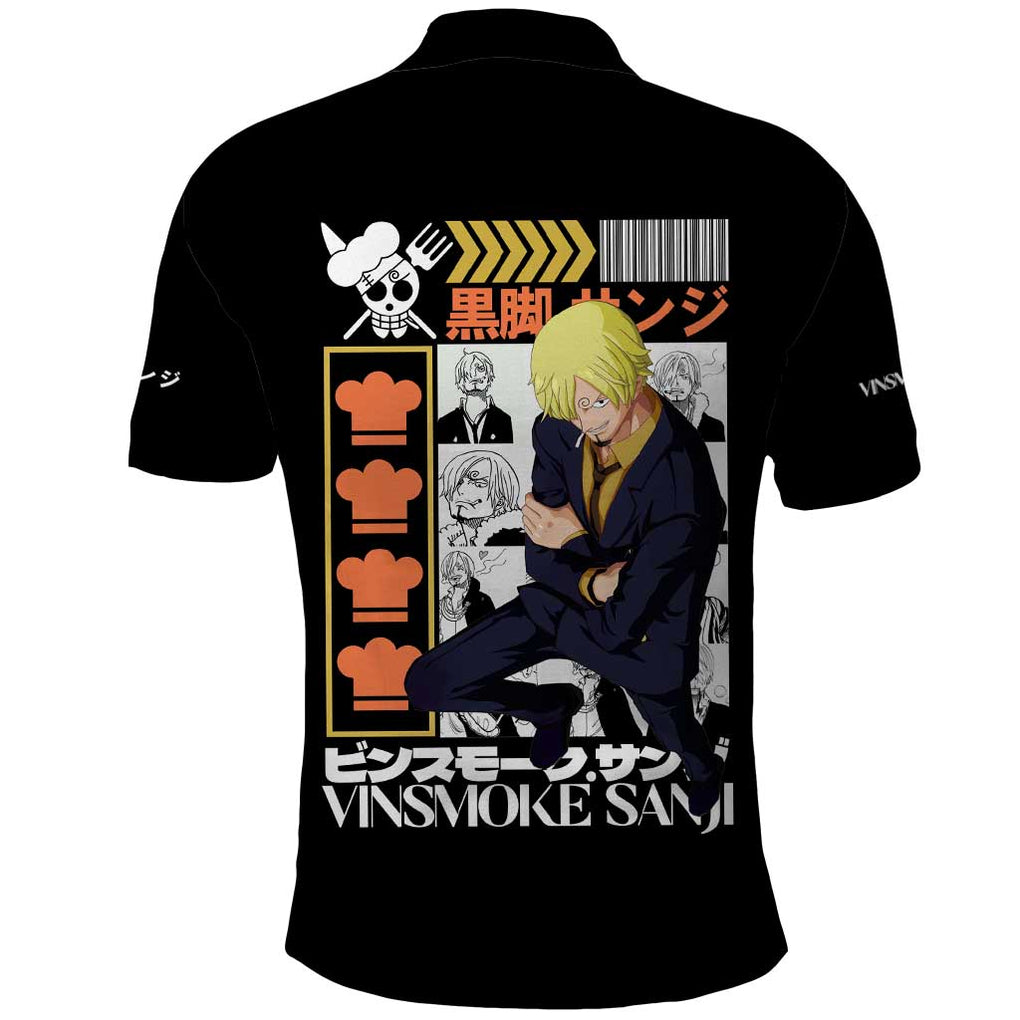 Vinsmoke Sanji - Straw Hat Team - One Piece Polo Shirt Anime Style