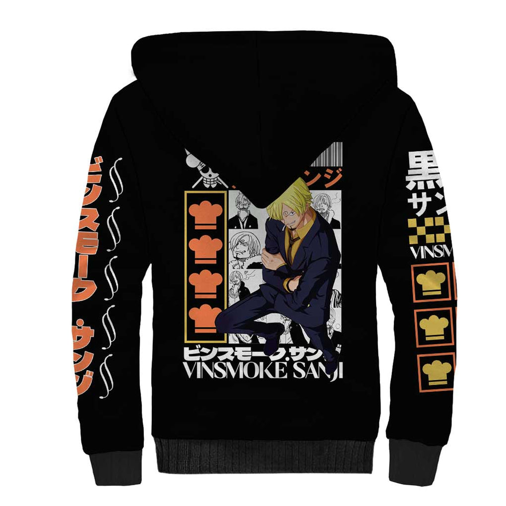 Vinsmoke Sanji - Straw Hat Team - One Piece Sherpa Hoodie Anime Style