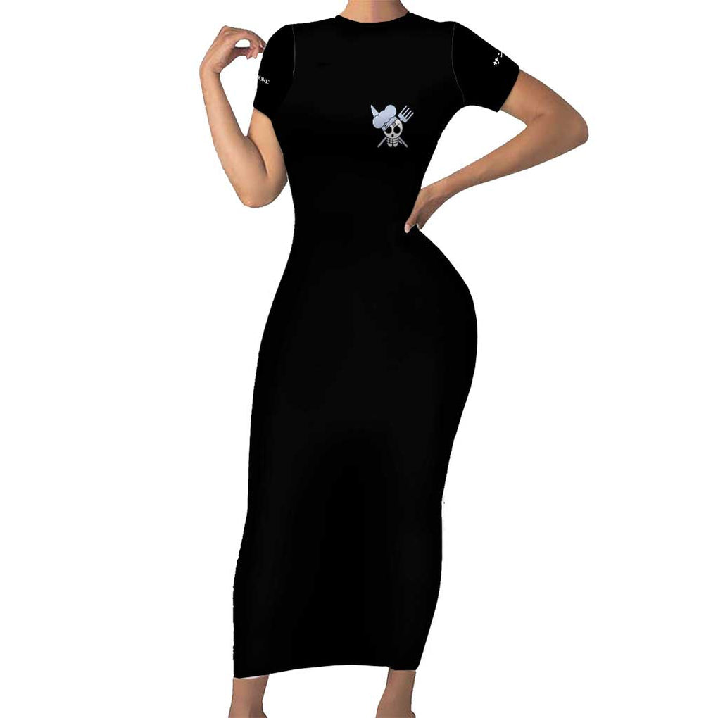 Vinsmoke Sanji - Straw Hat Team - One Piece Short Sleeve Bodycon Dress Anime Style