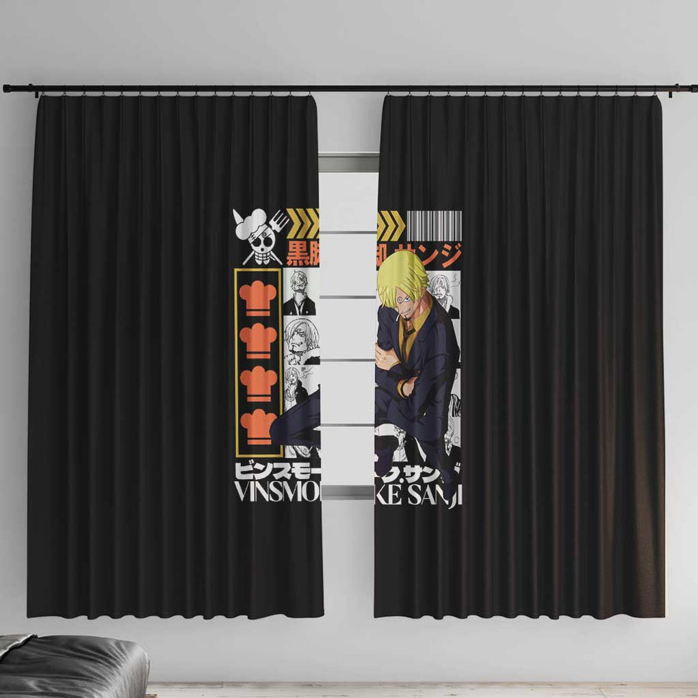 Vinsmoke Sanji - Straw Hat Team - One Piece Window Curtain Anime Style
