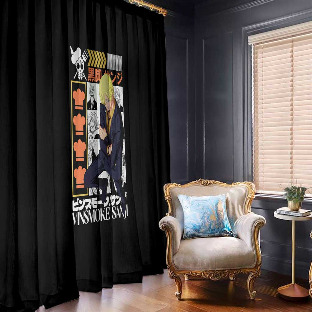 Vinsmoke Sanji - Straw Hat Team - One Piece Window Curtain Anime Style