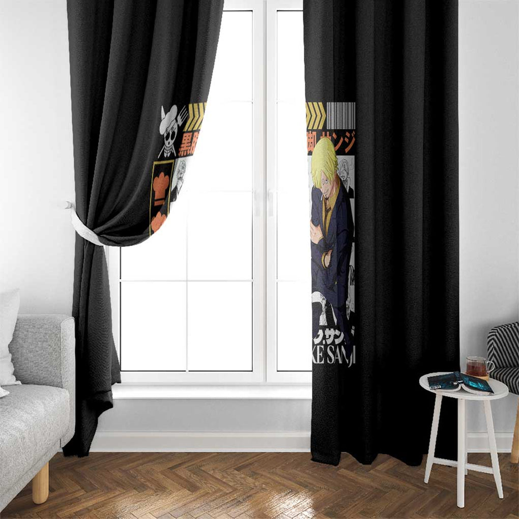Vinsmoke Sanji - Straw Hat Team - One Piece Window Curtain Anime Style