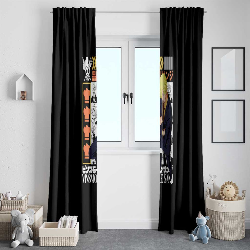 Vinsmoke Sanji - Straw Hat Team - One Piece Window Curtain Anime Style