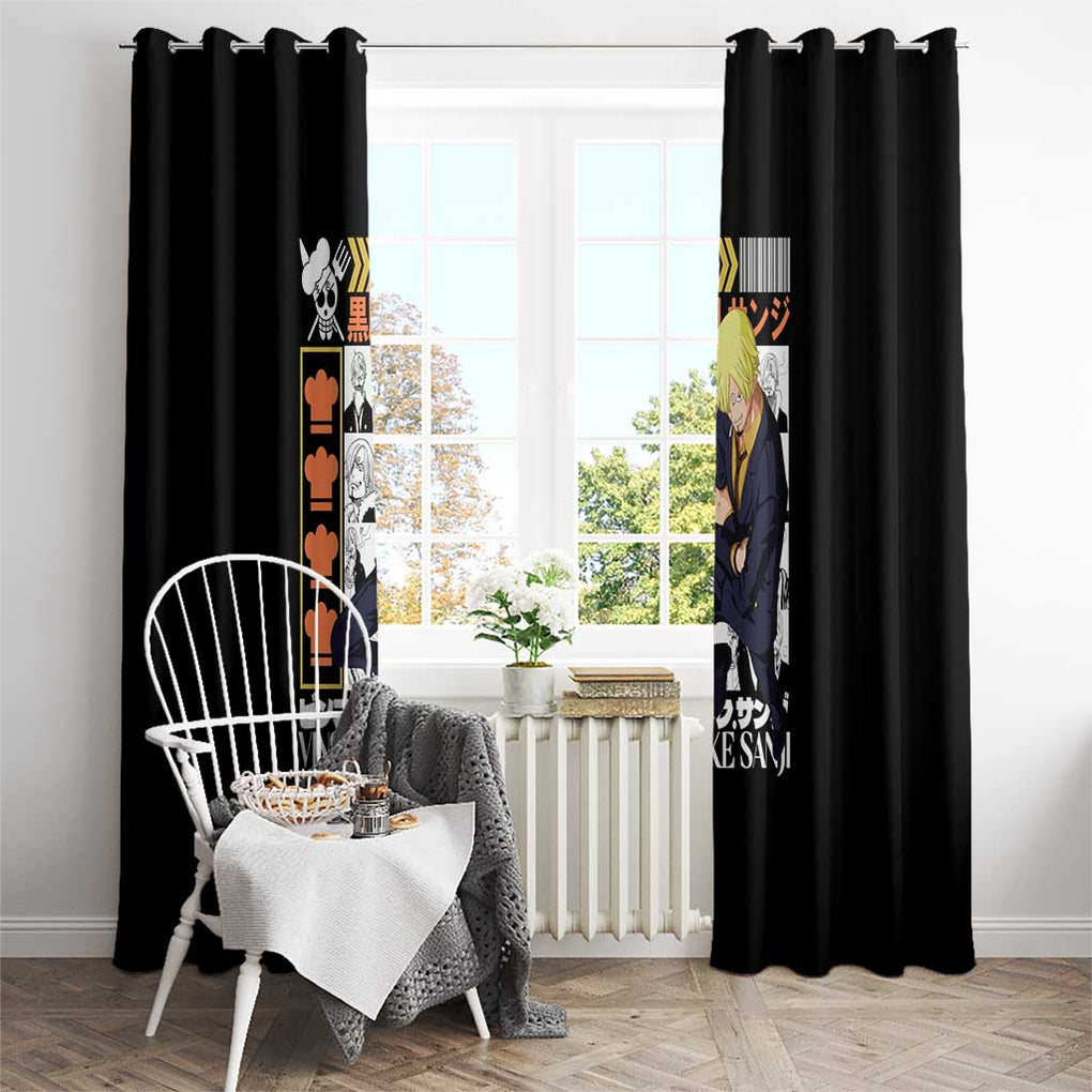 Vinsmoke Sanji - Straw Hat Team - One Piece Window Curtain Anime Style