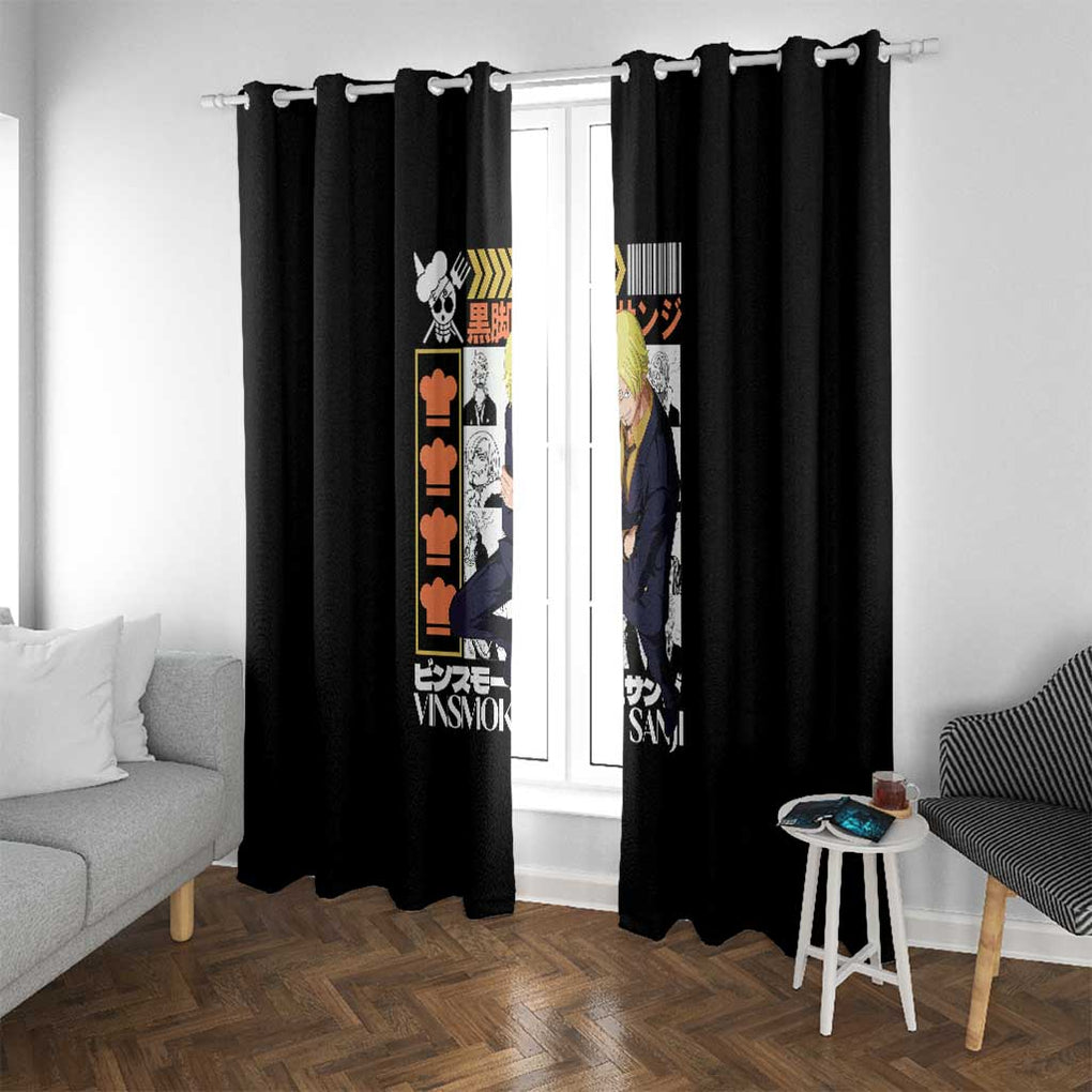 Vinsmoke Sanji - Straw Hat Team - One Piece Window Curtain Anime Style