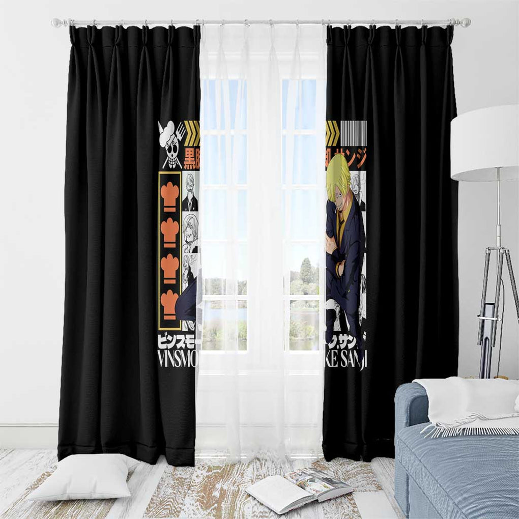 Vinsmoke Sanji - Straw Hat Team - One Piece Window Curtain Anime Style