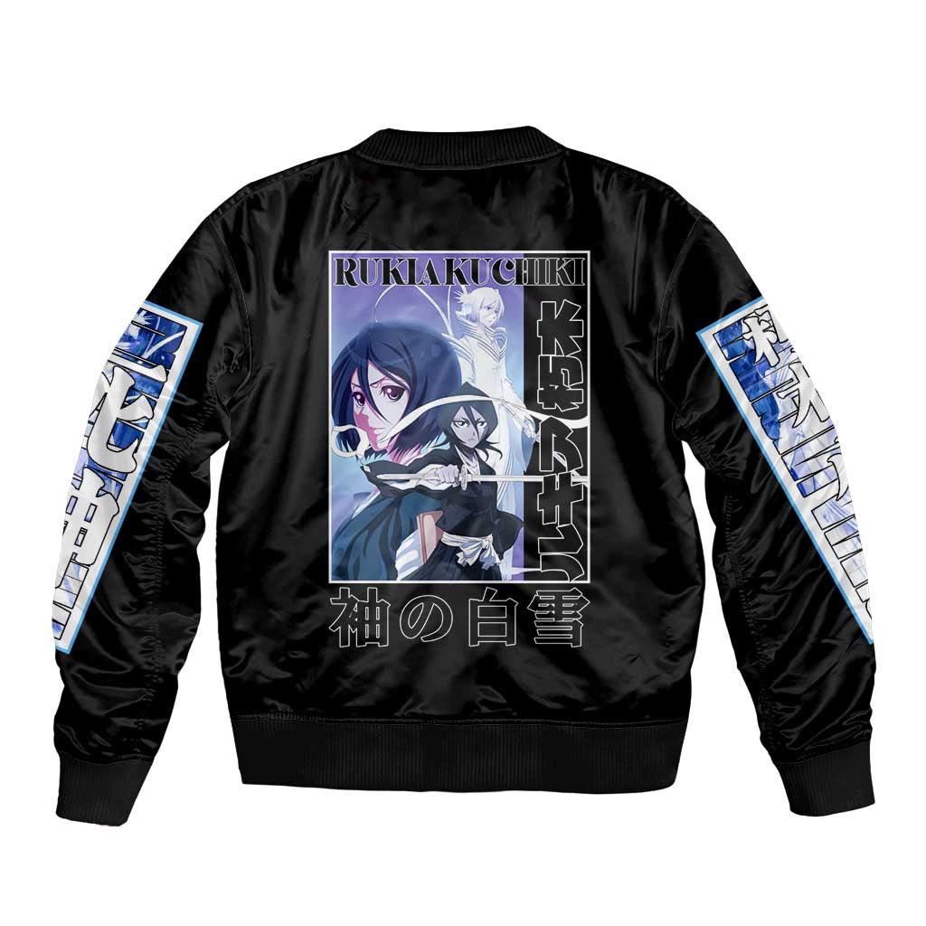 Rukia Kuchiki TYBWA Bleach Bomber Jacket Anime Style