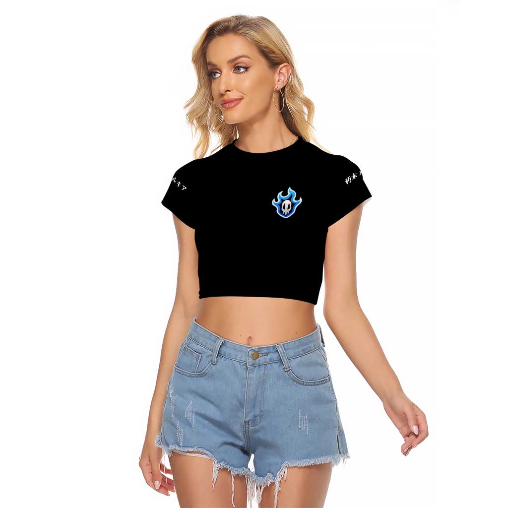 Rukia Kuchiki TYBWA Bleach Raglan Cropped T Shirt Anime Style
