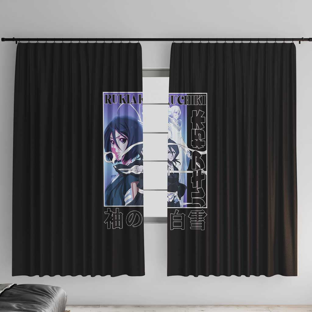 Rukia Kuchiki TYBWA Bleach Window Curtain Anime Style