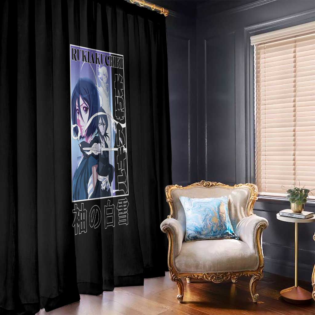 Rukia Kuchiki TYBWA Bleach Window Curtain Anime Style